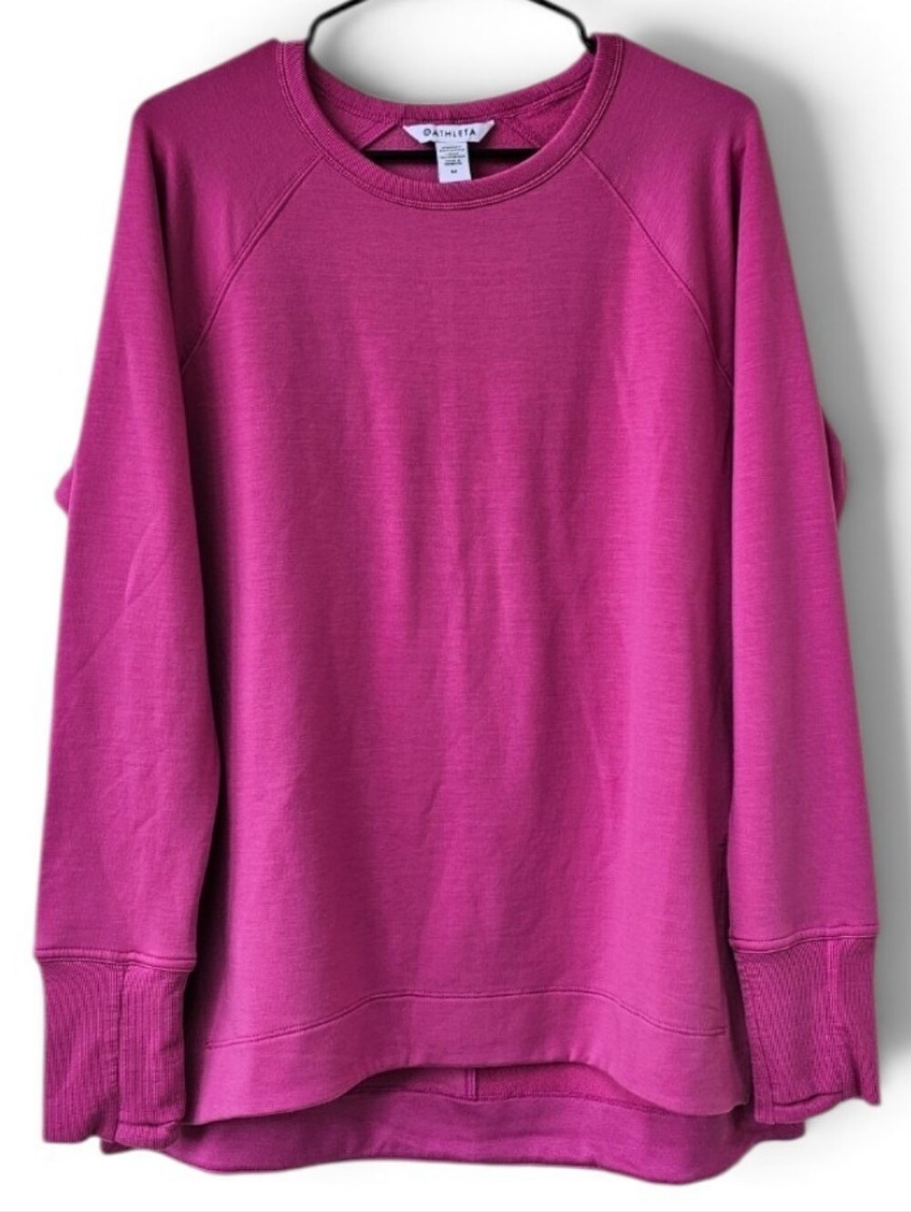 Athleta Coaster Luxe Recover Sweatshirt Womens Pink Size Medium